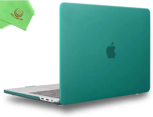 Vista 21 de UESWILL Estuche rígido mate suave compatible con MacBook Pro de 15 pulgadas con Touch Bar y USB-C de 2016-2019, modelo A1990 A1707, negro