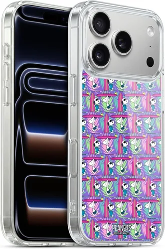 Vista 123 de Head Case Designs Funda de gel suave con licencia oficial de Peanuts Tropical Surf Snoopy Aloha Disco compatible con Apple iPhone 13 Mini Surf