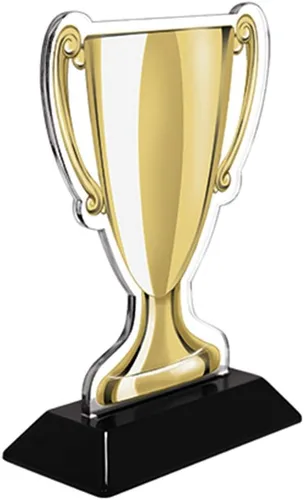 Vista 4 de Crown Awards Trofeos de copa de oro vino de 7 pulgadas, trofeo de copa acrílica de vino personalizado