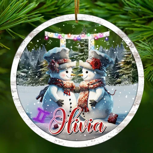 Vista 18 de Adorno personalizado de constelación de acuario, regalos para mujeres y hombres, acrílico con nombre personalizado, regalo del zodiaco para él