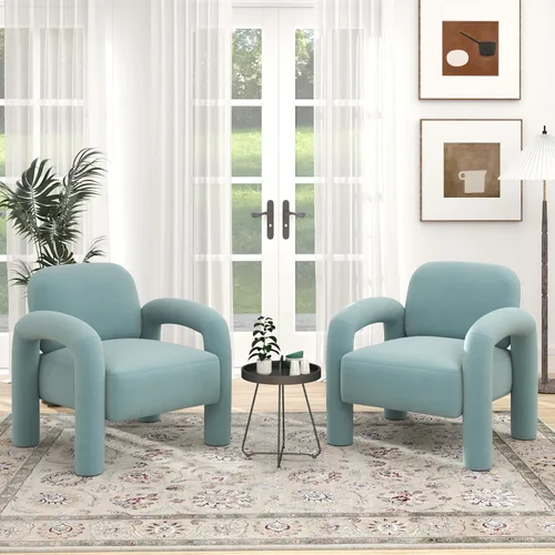 Vista 19 de Silla decorativa moderna, cómoda silla tapizada de terciopelo, acogedora silla individual de tocador, silla de barril copetudo, silla de lectura