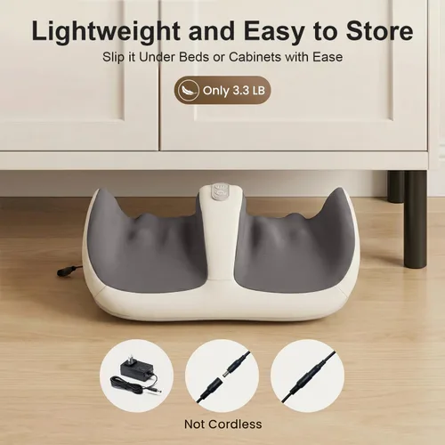 Vista 8 de Nekteck Foot Massager with Heat & Shiatsu Foot Roller, Adjustable Intensity & Calf Massage for Sore Feet, Neuropathy & Plantar Fasciitis, Portable