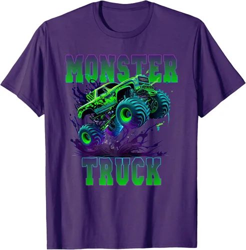 Vista 25 de Camiseta Monster Truck 4x4, Negro