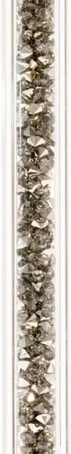 Vista 2 de Vetrina Stem - Vaso de Martini de cristal sofisticado, base facetada, para mesa de comedor, eventos, bodas, cócteles de bar en casa, carbón, juego