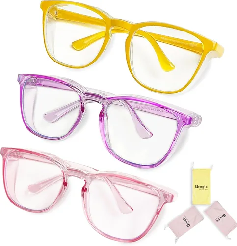 Vista 9 de Feaglo Lentes de seguridad, antivaho para mujeres y hombres, bloqueo de luz azul, elegantes gafas de protección para los ojos, escudo lateral