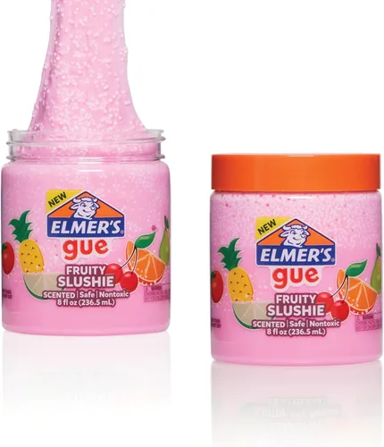 Vista 10 de Elmer's Gue - Slime premezclado, slime transparente y cristalino, ideal para mezclar con complementos, 2 unidades Transparente vidrioso