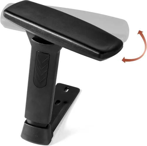 Vista 2 de Reposabrazos en T ajustables 3D, par de piezas de repuesto de soporte vertical que se adaptan a la mayoría de sillas de juegos de oficina