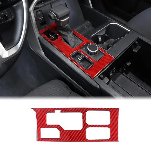 Vista 15 de Aunginsy Marco para panel de cambio de marchas con caja de almacenamiento Compatible con Toyota Tundra/Sequoia 2022-2024 2025 Protector contra