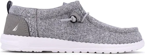 Vista 3 de Nautica Mocasines cómodos para niños y jóvenes, zapatos náuticos con cordones, tenis ligeros y casuales elásticos para niños pequeños y grandes