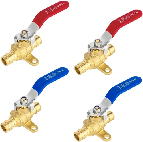 Vista 9 de EFIELD - Válvula de bola de latón Pex-A de expansión fría de 1/2 x 1/2 pulgada para agua caliente y fría o potable, ASTM F1960, certificado cUPC