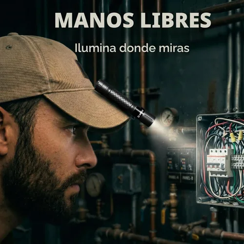 Vista 5 de Mini linterna 3 modos, linternas pequeñas LED potentes de altos lúmenes, luz táctica tipo bolígrafo con clip, antorcha compacta de bolsillo portátil