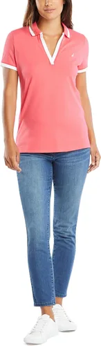 Vista 2 de Nautica - Polo de algodón elástico para mujer