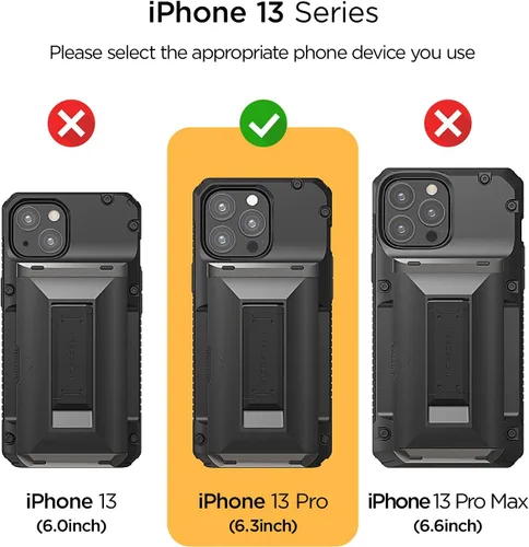 Vista 9 de VRS DESIGN Damda Glide - Funda híbrida para iPhone 13 Pro, ranura para tarjetas con soporte, funda funcional resistente compatible con iPhone 13 Pro