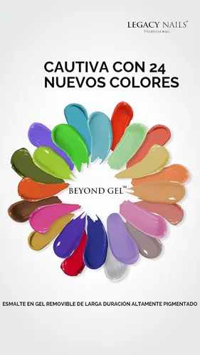 Vista 5 de LEGACY NAILS Professional Beyond Gel Soak-Off Esmalte de uñas – Cobertura completa, altamente pigmentado (BEYOND GEL – ALBA 1/2 oz)