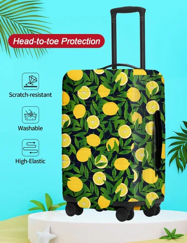 Vista 8 de URBEST Funda protectora para maleta, antiarañazos y suciedad, Otoño de vidrieras