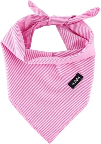 Vista 8 de Pañuelos de algodón azul para perro, bufanda con estampado de rayas, tamaño pequeño, 1 unidad Babero ajustable para razas de perro, lindo pañuelo
