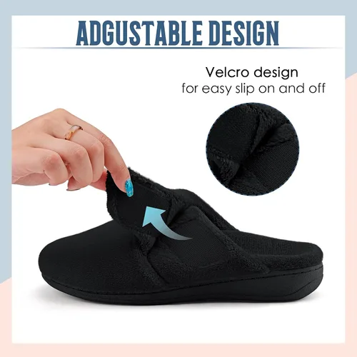 Vista 3 de Pantuflas ortopédicas Relax con soporte de arco para mujer