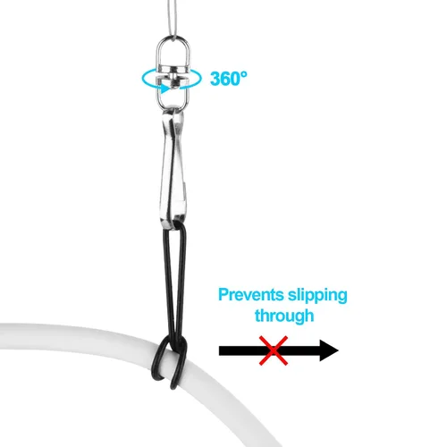 Vista 5 de Cosmos Set of 3 Cable Management VR Pulley System for VR Headset and cable cords, VR Accessories Set with 3 Pulleys and 3 Adhesive Hooks