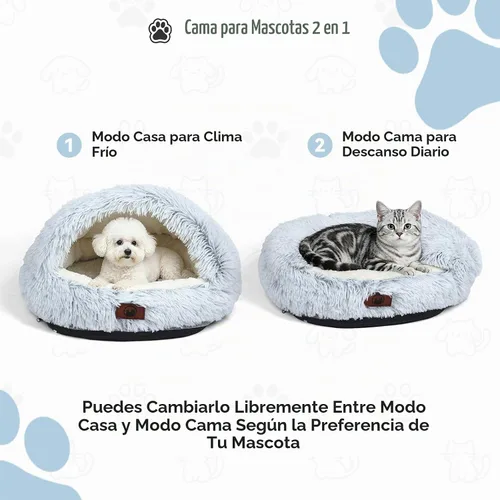 Vista 4 de YooxArmor Cama redonda para gatos, cama para perros pequeños y medianos Gris