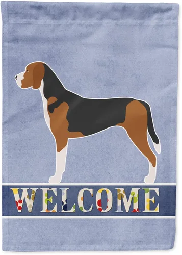Vista 131 de Caroline's Treasures BB8334GF AIDI Bandera de jardín para perro de montaña del Atlas, bandera de buzón azul, bandera decorativa para patio exterior