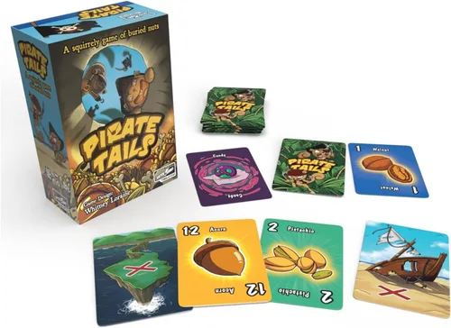 Vista 2 de Skybound: Pirate Tails - Un juego de Squirrley de nueces enterradas, juego de colección, edades 8+, 2-5 jugadores