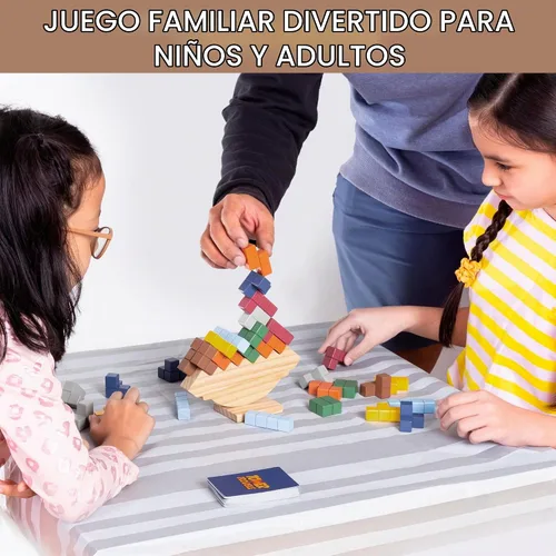 Vista 4 de PATHFINDER PANDAS Juego de pila de torre - Juego de equilibrio de 32 piezas para niños y adultos