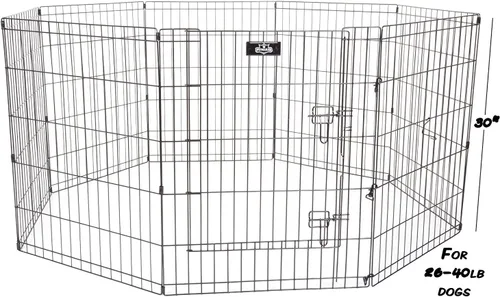 Vista 6 de PETMAKER Corralito de ejercicio de 58"x60"x30