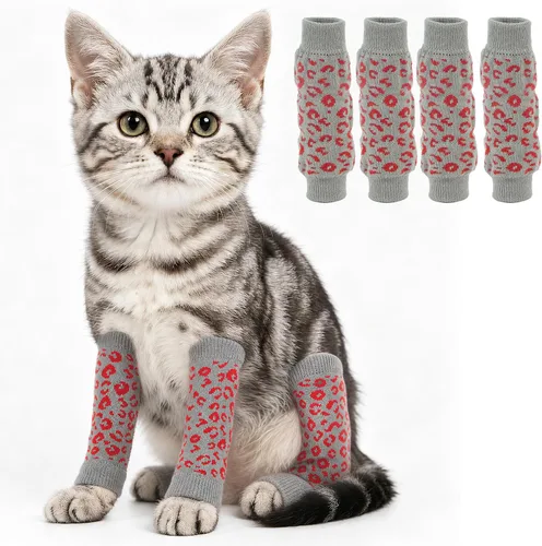 Vista 26 de ROZKITCH Protector de codo para perro, 2 patas delanteras y 2 patas traseras para rodilla, envoltura para codo de mascota, protector para calentar