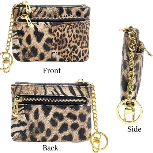 Vista 3 de Beurlike - Cartera de cuero para mujer, diseño de monedero con RFID (Identificación de frecuencia de radio por sus siglas en ingles)