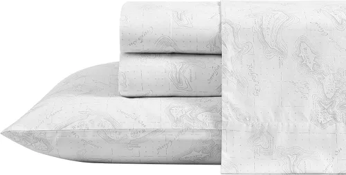 Vista 25 de Eddie Bauer - Juego de sábanas individuales, sábanas de percal de algodón, frescas y frescas, ideales para dormitorio