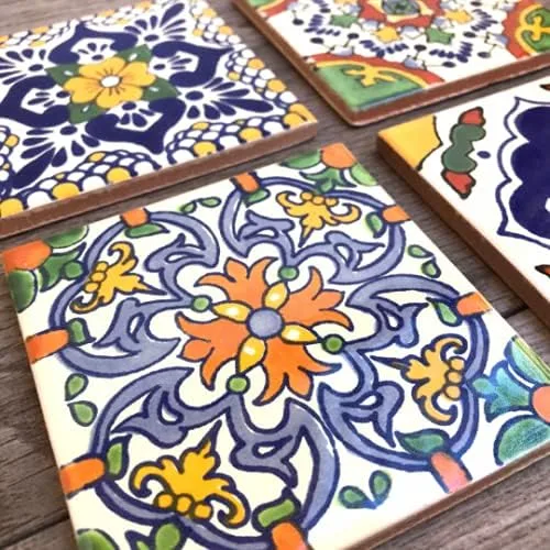 Vista 2 de Mexican Tile Coasters