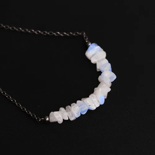 Vista 42 de Gempires - Collar de barra de chips naturales, cristales curativos de energía, regalo de cumpleaños, regalo para ella, joyería de piedras preciosas