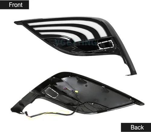 Vista 2 de Luz de circulación diurna para Toyota Camry 2021 2022 2023 luces antiniebla DRL LED de tres colores con señal de giro para Camry SE XSE luz LED