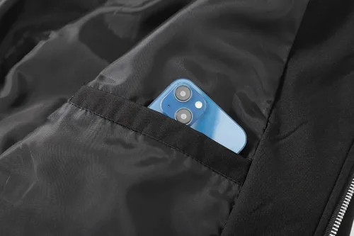 Vista 4 de Chaqueta bomber para hombre, casual, elegante, ligera, cortavientos, primavera, otoño, chaquetas de moda