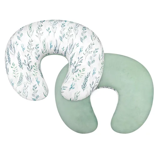 Vista 12 de DILIMI Funda de almohada de lactancia, fundas de lactancia suaves y elásticas para almohadas de lactancia, 1 paquete de funda reversible extraíble