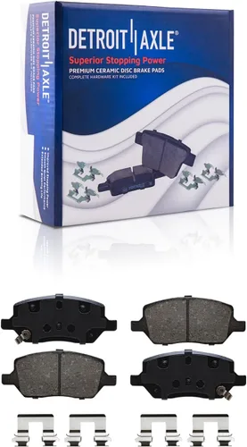 Vista 45 de Detroit Axle - Pastillas de Freno Delantero Izquierdo Reemplazo de Pinza de Disco para Ford Fusion Mazda 6 Lincoln MKZ Mercury Milan 2006-2012