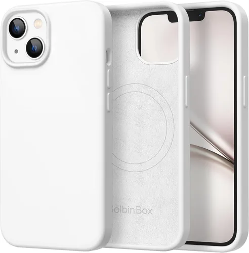 Vista 125 de GolbinBox Funda magnética para iPhone 17, compatible con MagSafe, cubierta de silicona integrada para control de cámara, funda de silicona líquida a