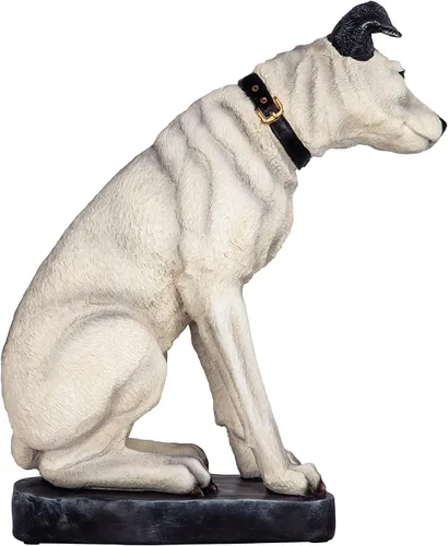 Vista 5 de Design Toscano Estatua de perro RCA Nipper