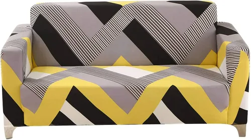 Vista 9 de MBROS Funda para sofá de 3 plazas, 1 pieza, elástica, lavable, antideslizante, protector de muebles con parte inferior elástica para sala de estar