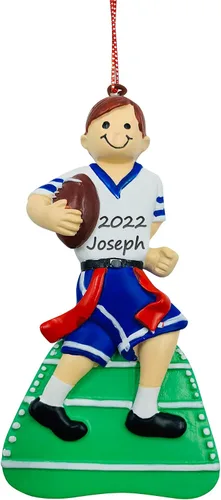 Vista 8 de Adornos navideños de béisbol personalizados