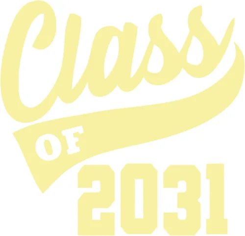 Vista 25 de Senior 2031 Iron On Transfer HTV Patch, Black