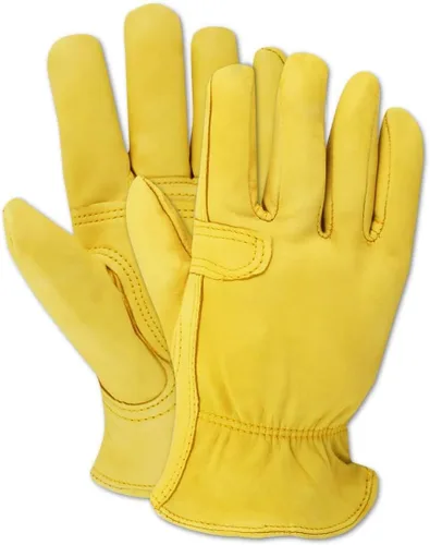 Vista 3 de MAGID Guantes de piel de cabra profesional para mujer, 144 pares, talla 7/S (TB558ELT)