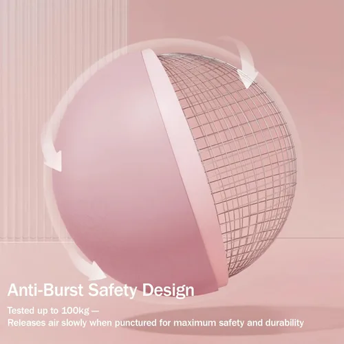 Vista 2 de Pelota de ejercicio pequeña de 9 pulgadas, mini pelota de pilates antideslizante para estabilidad, fitness, estiramiento y entrenamiento de fuerza