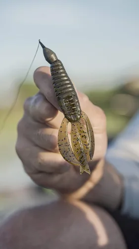 Vista 7 de Berkley PowerBait Pit Boss Fishing Soft Bait Bicho Bama