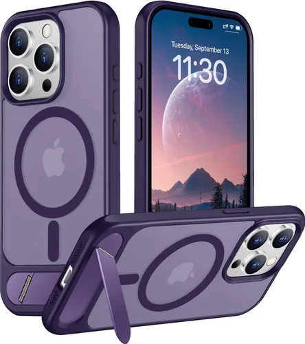 Vista 65 de Funda para iPhone 11 con compatibilidad magnética, [Soporte invisible incorporado][Compatible con MagSafe]