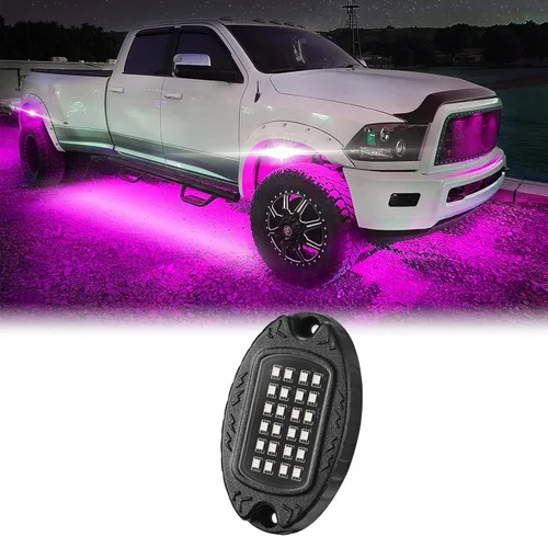 Vista 17 de 1 Cápsula de Repuesto para Cápsula Dañada para Luces de Roca LED RGB Segmentadas de 12v Luz Inferior Multicolor Impermeable de Neón para Jeep