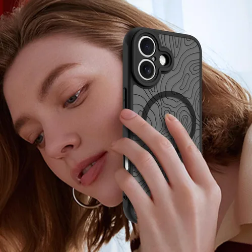 Vista 56 de KANGHAR - Funda compatible con iPhone 11, diseño de leopardo negro, textura de neumático antideslizante, a prueba de golpes, funda protectora