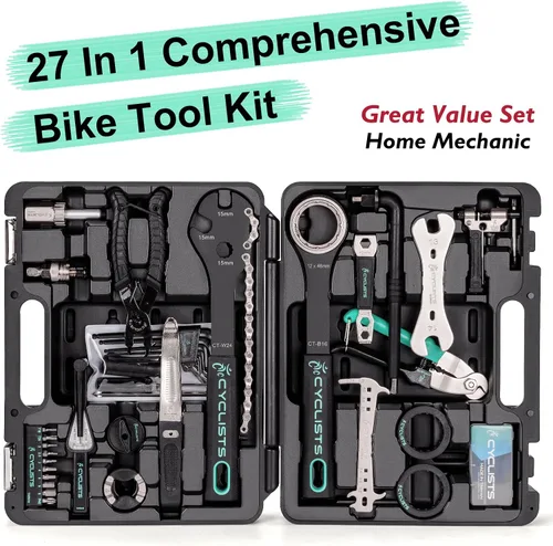 Vista 2 de Kit de herramientas de bicicleta de 27 piezas - Kit de reparación