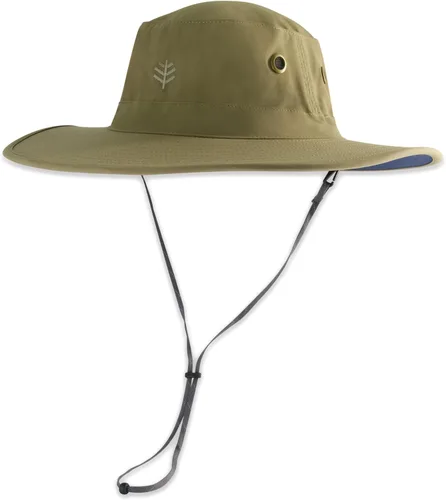 Vista 2 de Coolibar sombrero modelable de ala ancha con protección solar UPF 50, para hombre