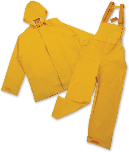 Vista 4 de Stansport mens Heavy Duty,bib Commercial Rainsuit Yellow